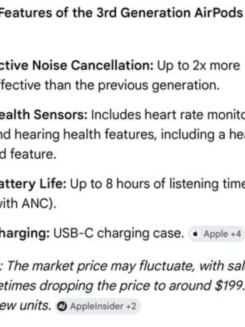 Apple Wireless Earbuds — White